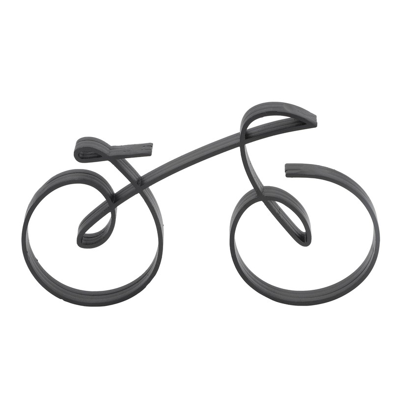 Minimalistic Bike Sculpture Metal Modern Wire Framed Style Bike Ornament