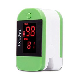 PULUZ Medical Precision Finger Pulse Oximeter Blood Oxygen Heart Rate Monitor LED Digital Display for Monitoring Home Health Care (Green)