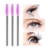 AIBAOBAO AIBAOBAO 100 PCS Purple Eyelash Brushes Spoolies, Eyelash Extension