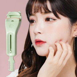 Eyelash Curler & Eyebrow Razor Comb Set 2ea