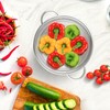 Herogo Stainless Steel Colander 20cm, Micro-Perforated Metal Colanders with Handle,