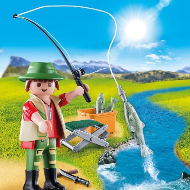 Playmobil 70063 Special Plus Fisherman, Fun Imaginative Role-Play, PlaySets Suitable