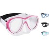Cressi Samoa Mask - Diving And Snorkelling Mask, Transparent/Pink, One