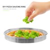 iplusmile Stainless Steel Pizza Saucing Ring Molds Baking Muffin Cutter,
