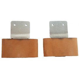 2-1/2" Leather Wrapped Genuine Blevins Buckles Set Vertical Post Western Saddle