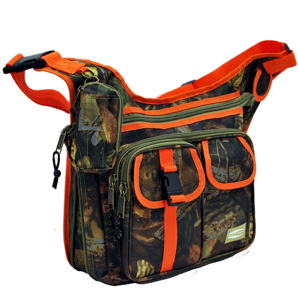 E-Z Tote Real Tree Print Hunting Shoulder Bag in 3 Colors (Orange Trim)