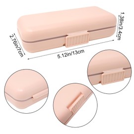 yueton 1Pack Mini Compartment Plastic Organizer Small Multifunctional Organizer Portable Travel Storage Box for Hair Accessories, Cotton Swab, Sticking Plaster, Needle