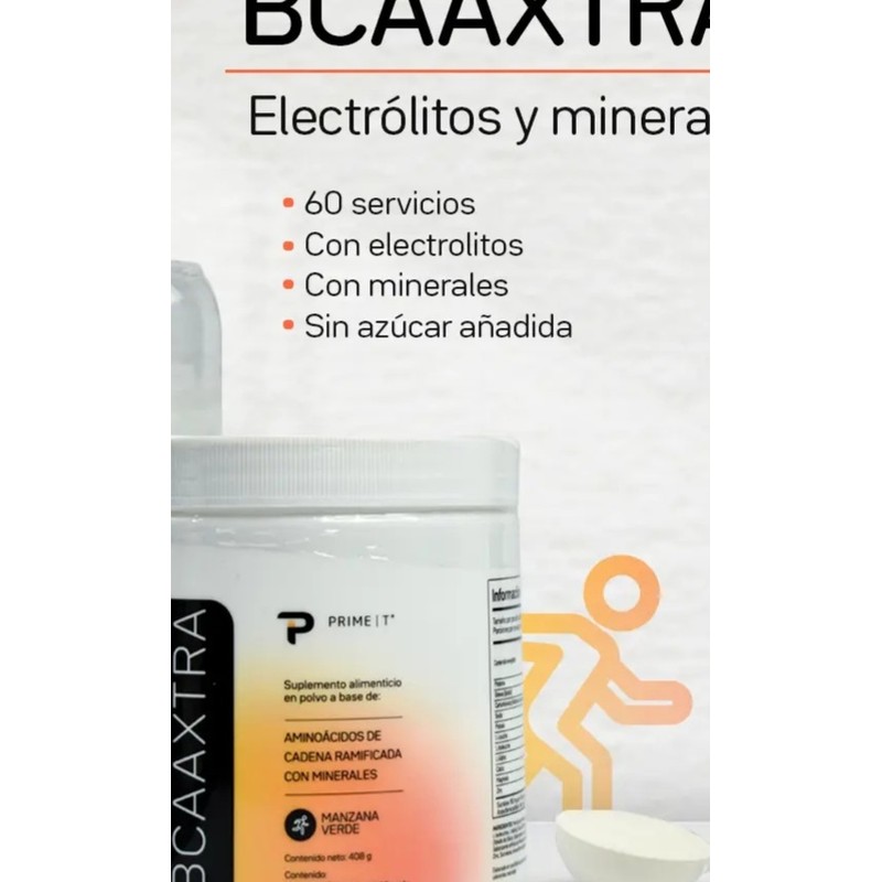 Aminoácidos Bcaa Con Electrolitos 60 Servicios Bcaaxtra Primetech Vegetales, Fermentados,