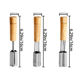 3 PCS Stainless Steel Cupcake Corer Cupcake Filler Tool Cupcake Hole Cutter Plunger Cutter Pastry Corer Star Shaped Cupcake Hole Cutter Digging Hole Device For Filling Cupcake Accessories Baking Tool