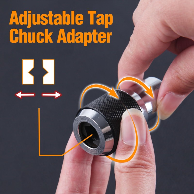 SPEEDWOX 3 Pcs Adjustable Tap Socket Set Tap Holder Tool