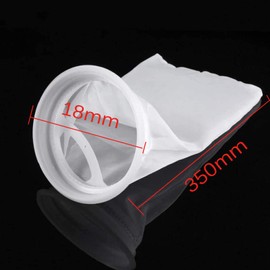 Vokowin 4pcs 200 Micron Aquarium Filter SocksFish Tank Marine Sump Felt Pre Filter Socks Filter Bags, liquid Fabric Filter Bag (K27-4)