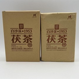 338g (0.745LB) nature chinese black the antifatigue Hunan dark Jinhua Fu brick Pu-erh puerh cha Red Pu'er Puer tee Chinese tea Pu er tee Ripe tea food Green food Old trees Pu erh cooked cha