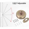 Retractable Clothes Line 9.2 FT Adjustable Brass Laundry Line Wall