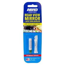 ABRO Rear View Mirror Adhesive, Two-Step Application, Ultra-Strong Permanent Bond, Ideal for Auto Trim Attachment, Quick-Set Solution for Mirrors, Trim, and Moldings