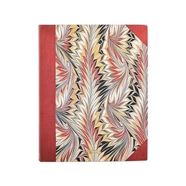 Paperblanks 12-Month Calendar Softcover Flexi 2025, Rubedo, Ultra, Day Overview, Elastic Band Closure