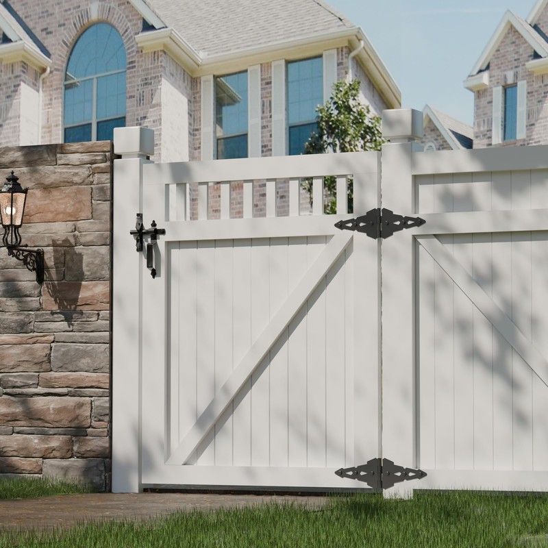 SANKEYTEW 8 Inch Heavy Duty Gate Hinges For Wooden Fences