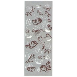 Prairie Dog Hand-dyed Tenugui Japanese Pattern Bunfuku Tea Pot [TE-518] Wafuka