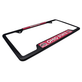 Ohio State Buckeyes Black Metal License Plate Frame