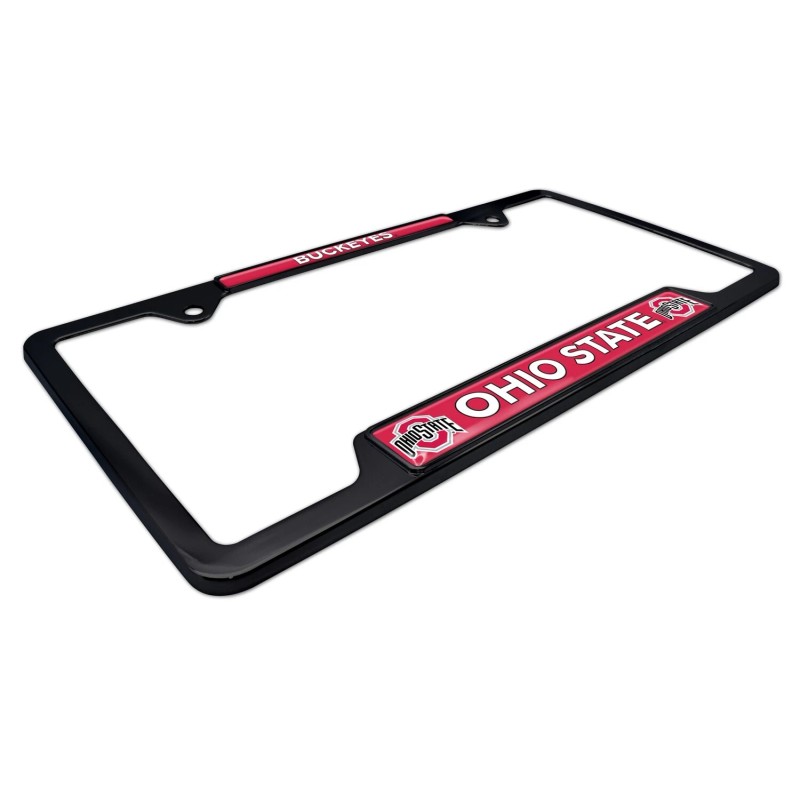 Ohio State Buckeyes Black Metal License Plate Frame