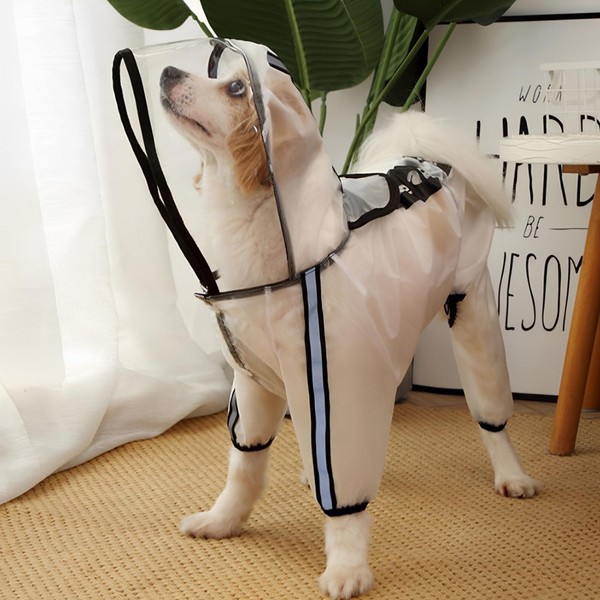 KFBGKKF Impermeable para Perro, Chaqueta de Lluvia Ajustable para Perro