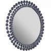 Everly Hart Collection Round Jeweled Mirror, 24"