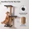 5-in-1 Cat Wall Shelves, Multi-Level Cat Climbing Furniture, Perch &