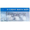 Altair 3 Light Bath Bar Alabaster Style Glass Shades Satin