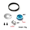 SHEAWA Gear Belt Drive Gear Set Accessory for Tamiya TT02