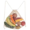 com-four® Reusable Backpack - Shopping Bag - Mesh Bag for