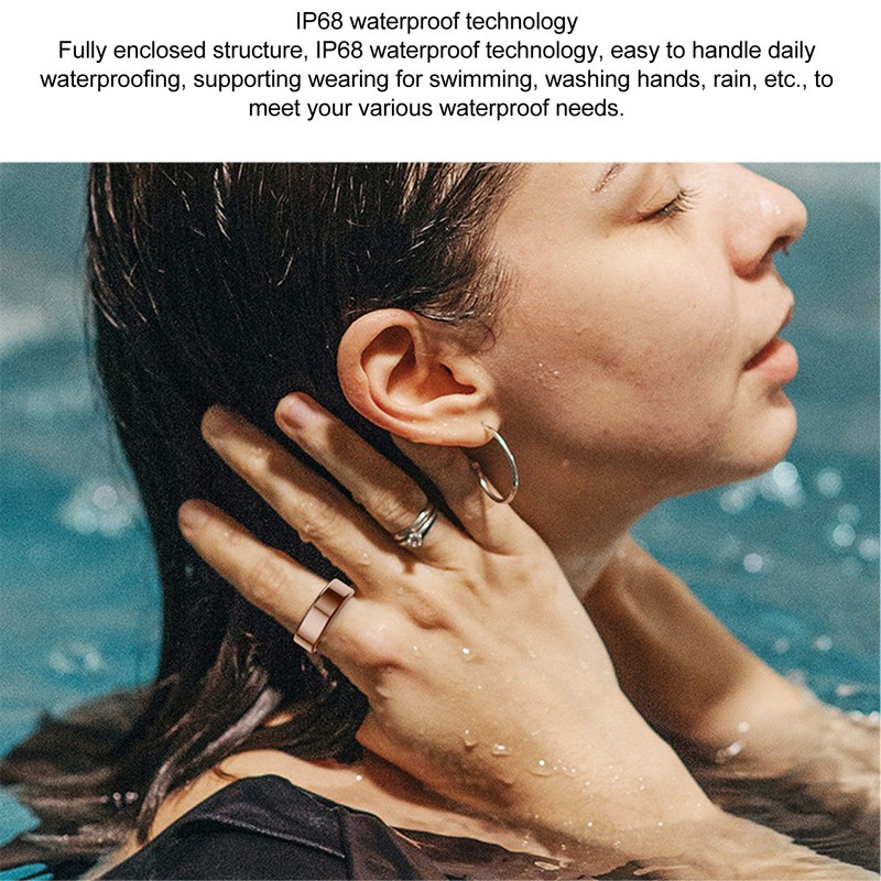 Smart Ring IP68 Waterproof Multi Sports Modes Magnetic Charging BT