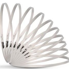 OURU 10 abrazaderas de manguera grandes de acero inoxidable de 12 pulgadas