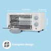 COMFEE' Countertop Oven, Small Toaster Oven Combo 4 slice, Mini