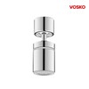 BOSCO Straight Stainless Steel Basin Faucet with Rotating Spout Extension 2ea