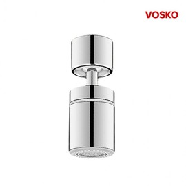 BOSCO Straight Stainless Steel Basin Faucet with Rotating Spout Extension 2ea