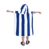 SweetNeedle Baby Miami Vibe Stripe Hooded Towel Royal Blue