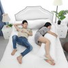 sourcing map Bolster Pillowcase Soft 1800 Series Microfiber 90 Gsm