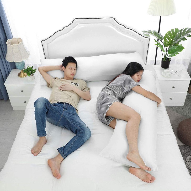 sourcing map Bolster Pillowcase Soft 1800 Series Microfiber 90 Gsm