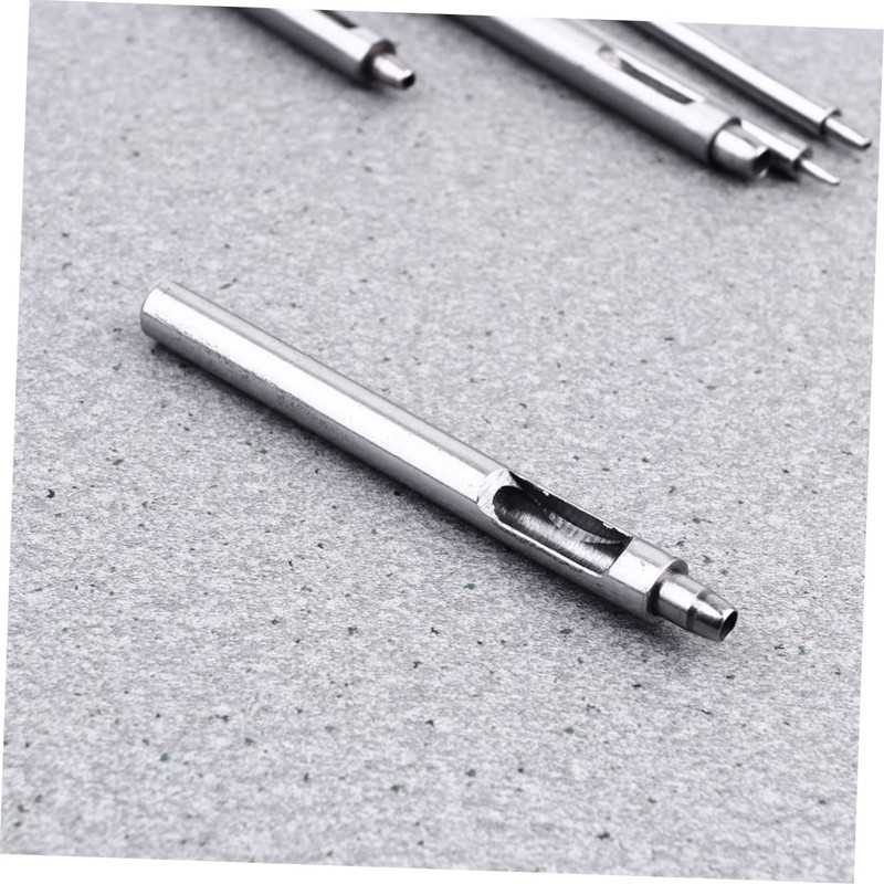 SHINEOFI 1 Set Leather Hollow Round Punch Tool Durable Belt