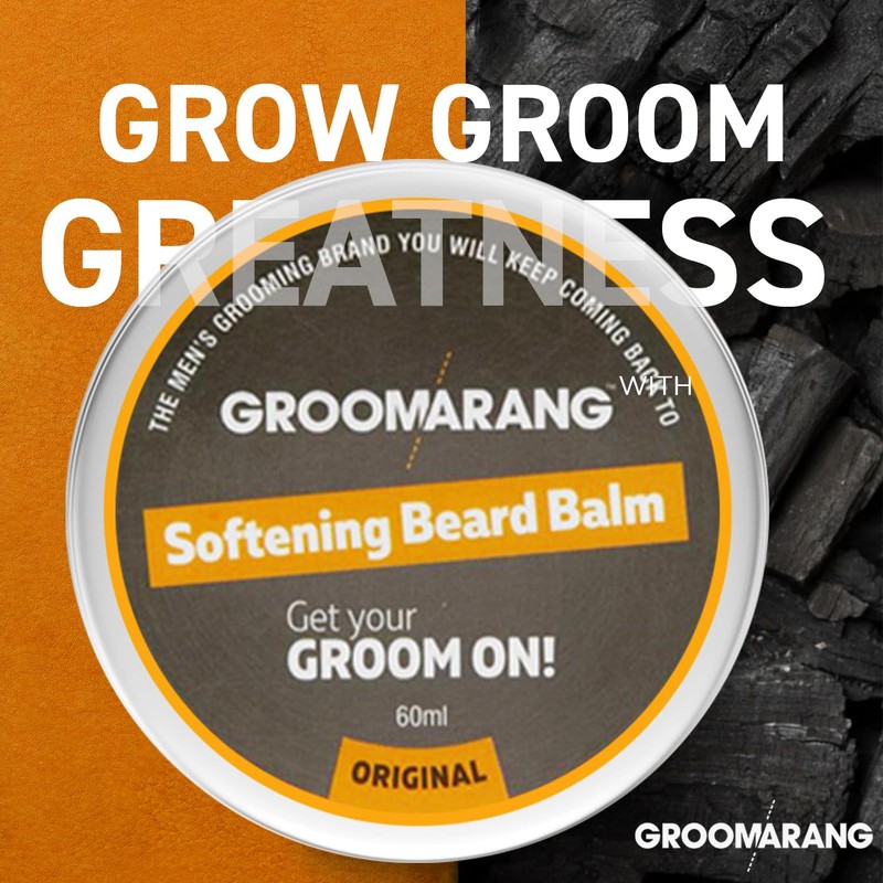 Groomarang Premium Softening Beard Balm For Beards, Moustache, & Goatee