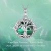 INFUSEU Healing Stone Tree of Life Necklace for Women Funny