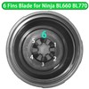 Blender Replacement Blades for Ninja BL660 BL770, 3.35” 6 Fins