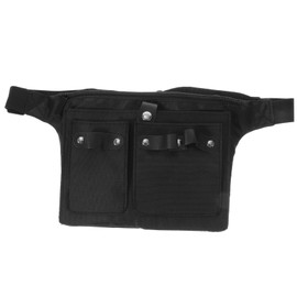 VICASKY Professional Barber Shears Holder Pouch Black Durable Soft Waist Bag for Hairstylists Portable Lightweight Hairdresser Tools Organizer for Salon Use