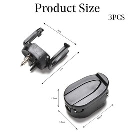 RLMVGBX Golf Ball Retriever Pick Up Tool Saver Claw Grabber Value 3 Pcs, Golf Ball Training Aids Picker Plastic Foldable Portable Durabele Golf Accessories Color Black