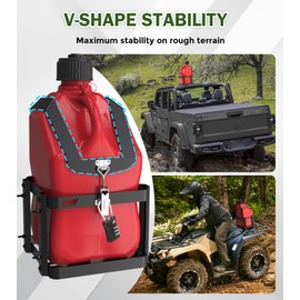 ELITEWILL Fuel Jug 5.5 Gallon Liquid Container Holder Mount, Gas Can 5.5 Gallon Holder Rack Mouting Bracket Compatible with VP Racing Can-Fuel Jug Holder Only