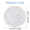 TENNOLA White Round Rugs for Bedroom, 3x3 Feet Fluffy Circle