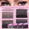 Extensiones De Pestañas Queenice Xz46810-39 D Negro 1.2cm