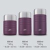 Esbit Majoris Thermal Food Container 1000 ml in Aubergine Stainless