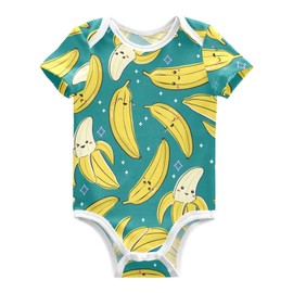 vvfelixl Baby Bodysuits Short Sleeve Cotton Baby Clothes For Boys Funny Baby Suits For Girls 0-24 Months, Multi9, 12-18 Months