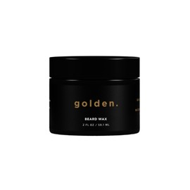 Golden Grooming Beard Wax | Strong Hold & Deep Conditioning for a Well-Groomed Beard | Signature Scent, 2oz