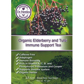 Dr Nettles Natural Beauty Elderberry and Tulsi Immune Boosting Tea Organic